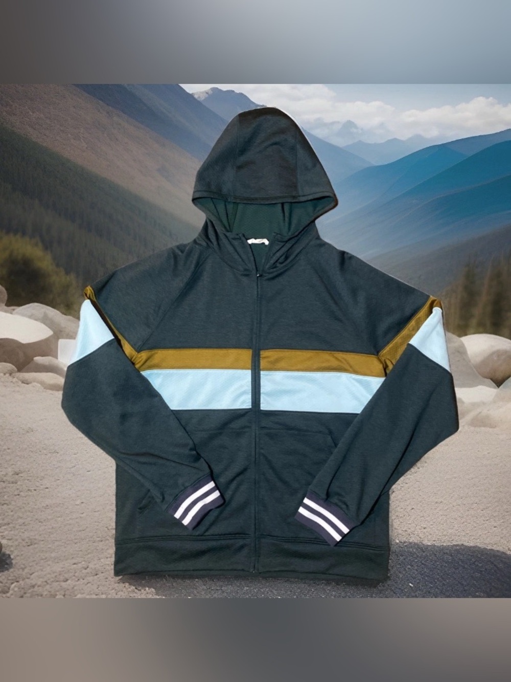 Cotopaxi Bandera Hoodie Men's Green Small Full Zip Sweatshirt Outdoor